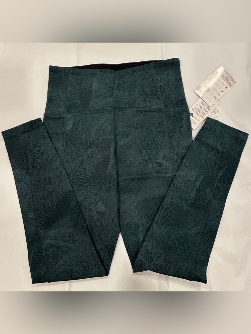 TUFF Teal Patterned Active Leggings - Deep Teal - Picture 3 of 4